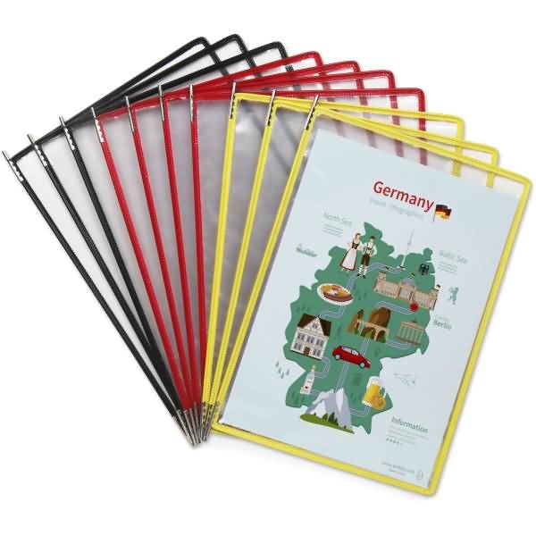 Tisch-Sichttafelständer 10 Tafeln Sortierung Deutschland