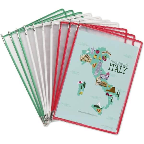 Tisch-Sichttafelständer 10 Tafeln Sortierung Italien