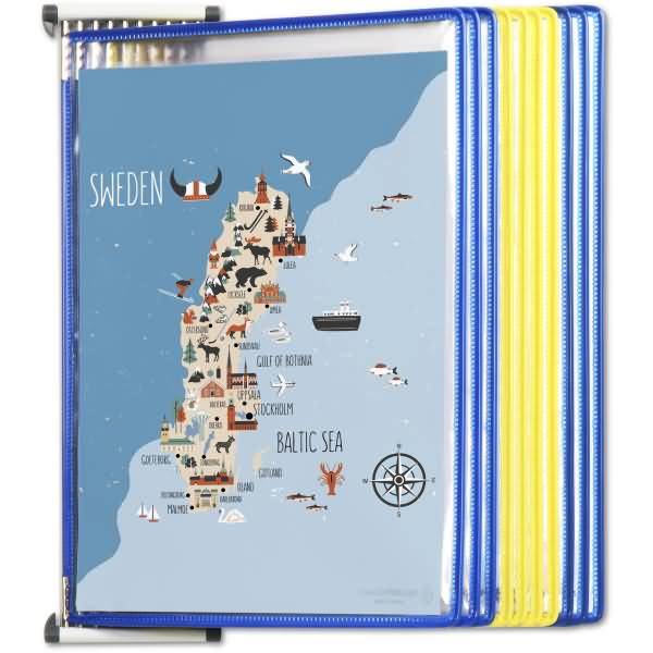 Wand-Sichttafelelement 10 Tafeln Sortierung Schweden