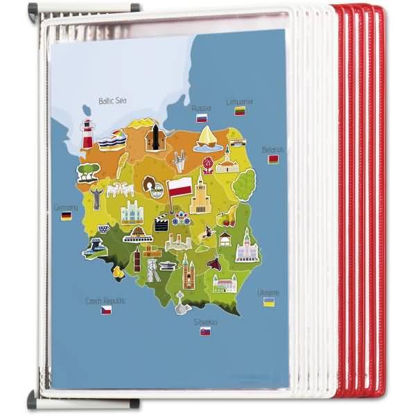 Wand-Sichttafelelement 10 Tafeln Sortierung Polen