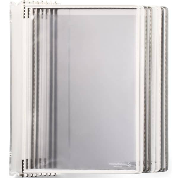 Wandelement Crystal A4 mit 8 Sichttafeln - 4x weiß/ 4x grau