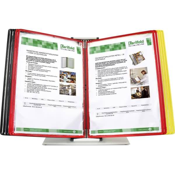 Tisch-Sichttafelständer 10 Tafeln Sortierung Deutschland