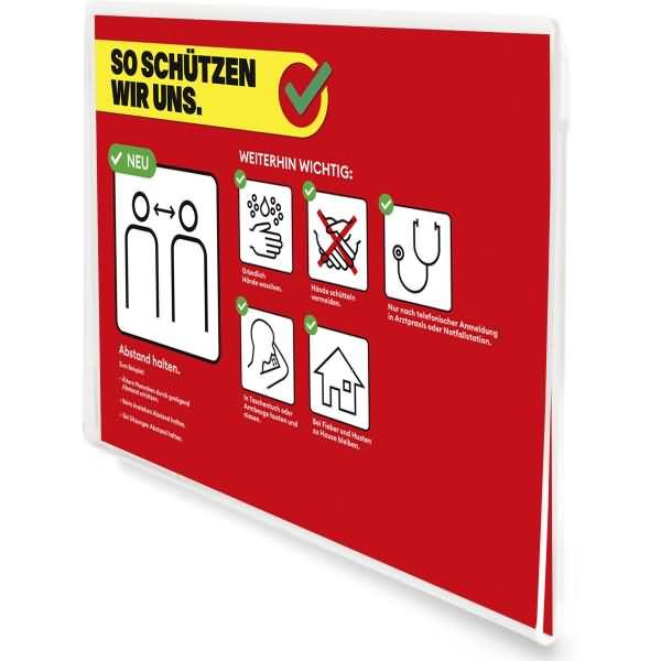 Schilderhalter Crystal Acryl A4