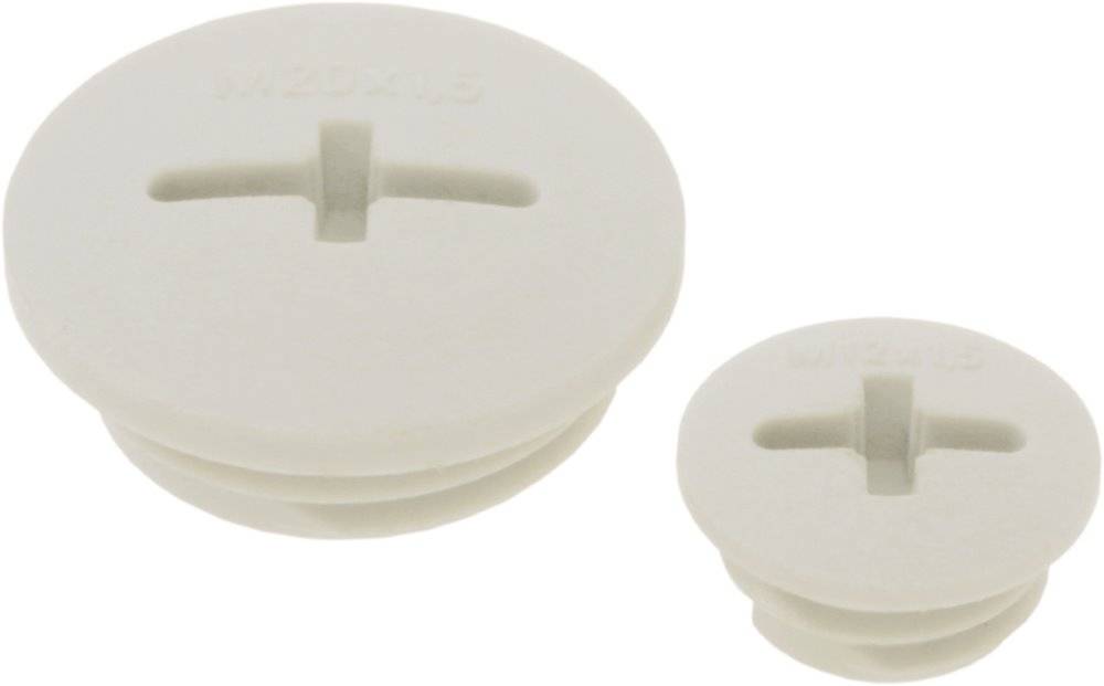 Verschlusskappe M20x1,5mm PS lichtgrau "BLK-M" (Blindstopfen) - 100 Stück