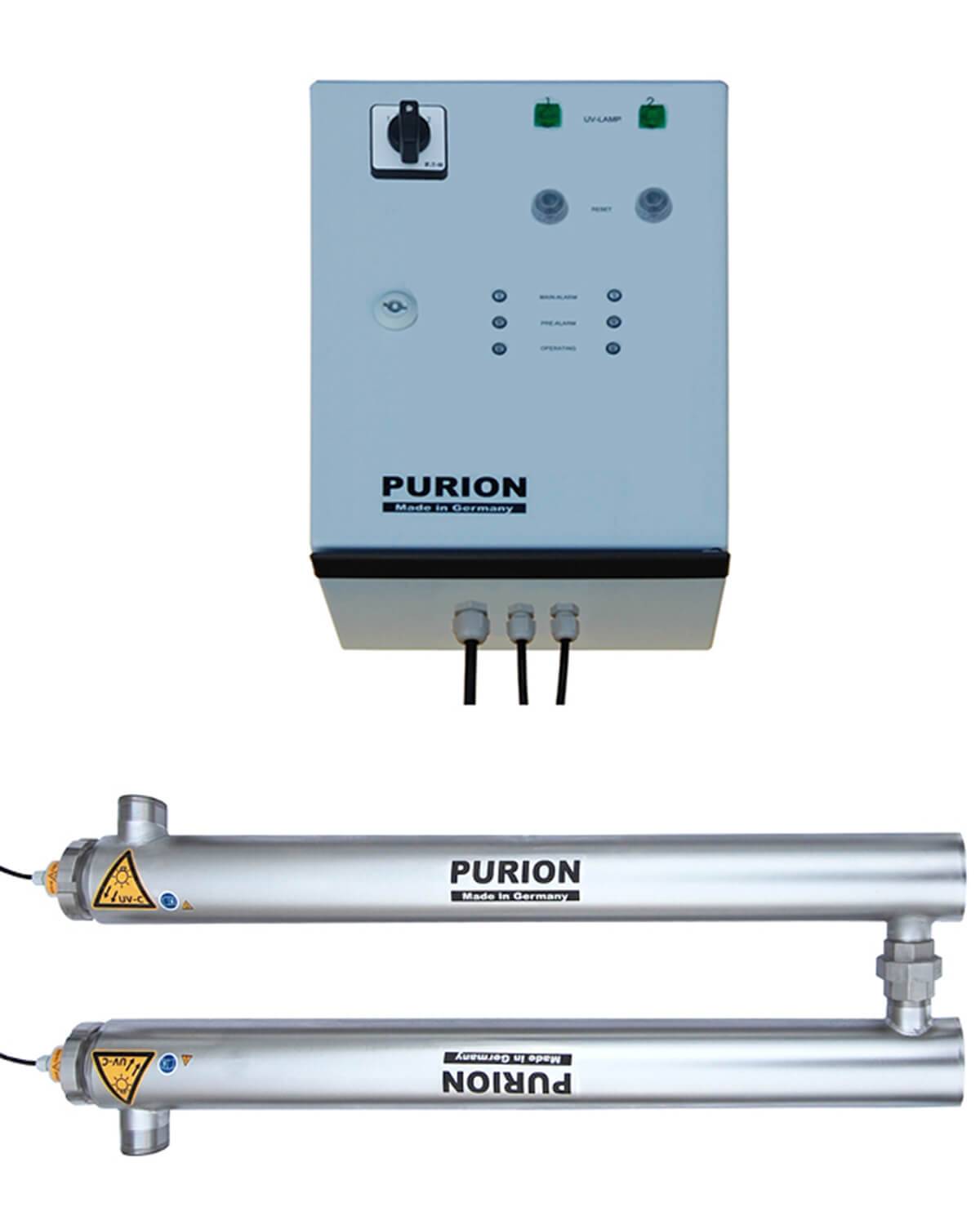 PURION 2501 Dual OTC Professional, Algenfreier Pool Sicherheitssystem 28 m³/h Durchsatz