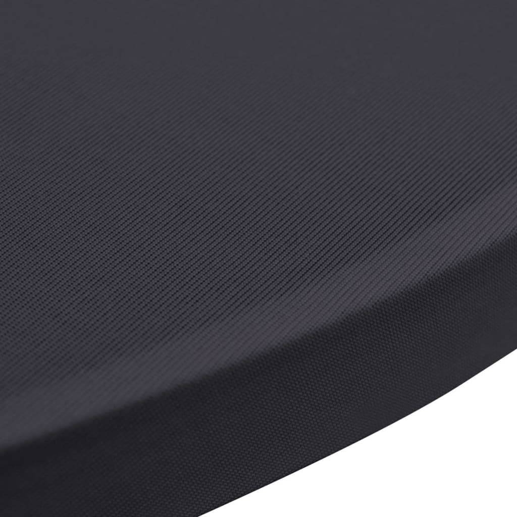 vidaXL Tischhusse Stretchhusse 2 Stk 80 cm Anthrazit