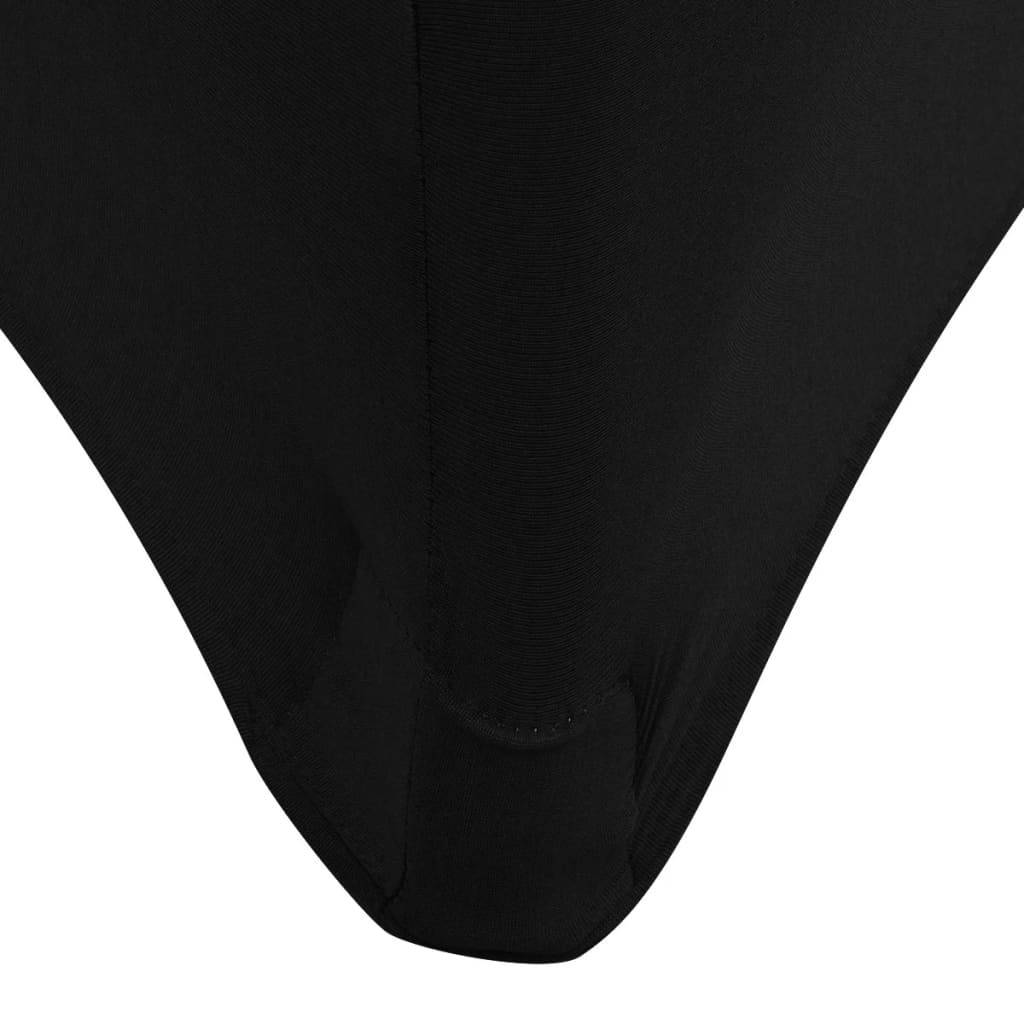 vidaXL Stretch-Tischhusse 2 Stk. 183 x 76 x 74 cm Schwarz