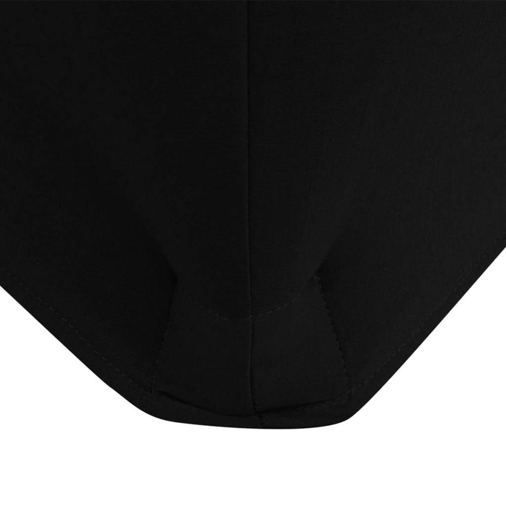 vidaXL Stretch-Tischhusse 2 Stk. 243 x 76 x 74 cm Schwarz