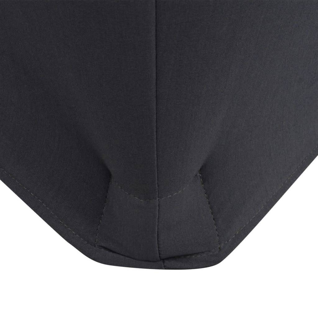 vidaXL Stretch-Tischhusse 2 Stk. 243 x 76 x 74 cm Anthrazit