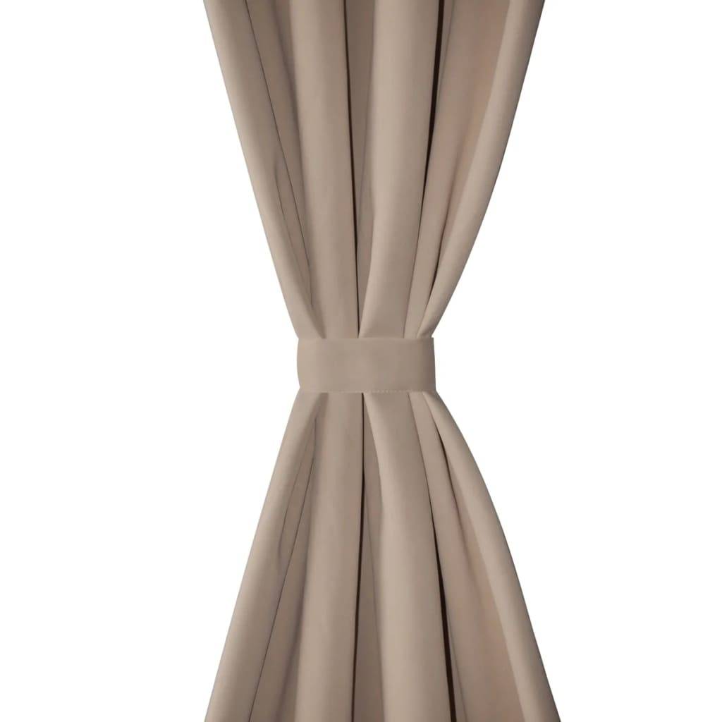 vidaXL Verdunkelungsvorhänge 2 Stk. mit Metallösen 135 x 175 cm Creme