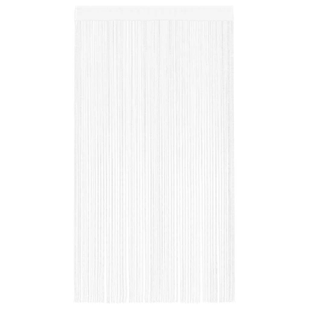 vidaXL Fadenvorhänge 2 Stk. 140 x 250 cm Weiß