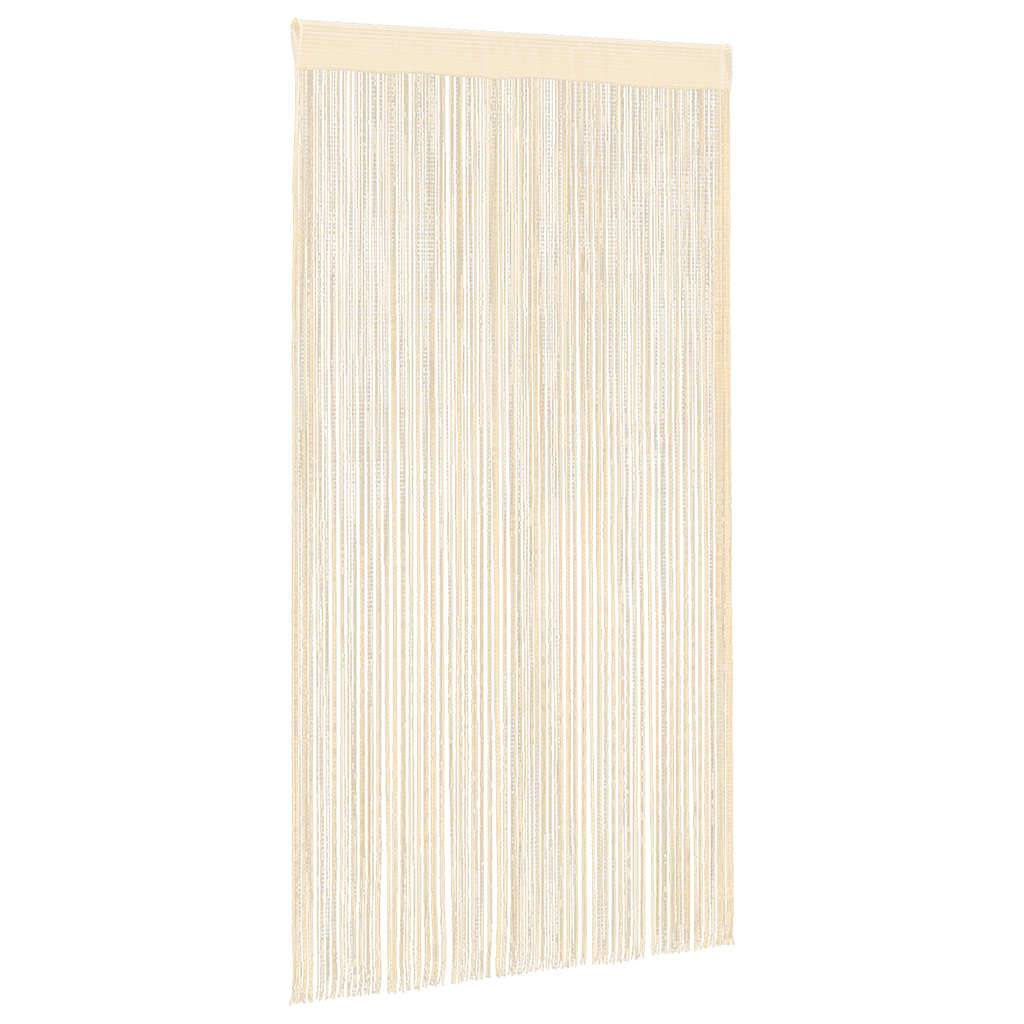 vidaXL Fadenvorhänge 2 Stk. 100 x 250 cm Cremefarben