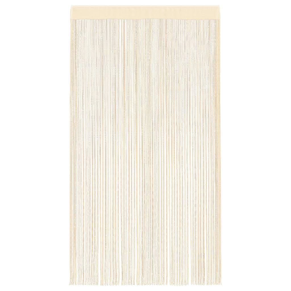 vidaXL Fadenvorhänge 2 Stk. 140 x 250 cm Cremefarben