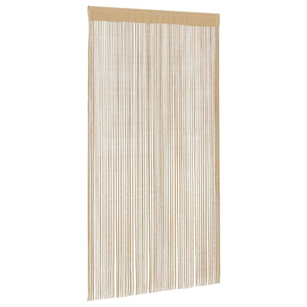 vidaXL Fadenvorhänge 2 Stk. 100 x 250 cm Beige