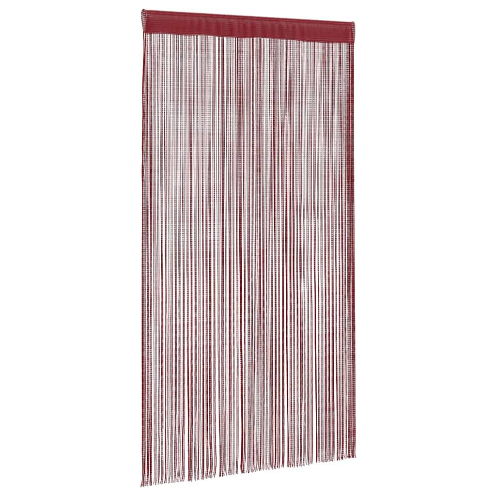 vidaXL Fadenvorhänge 2 Stk. 100 x 250 cm Burgunderrot