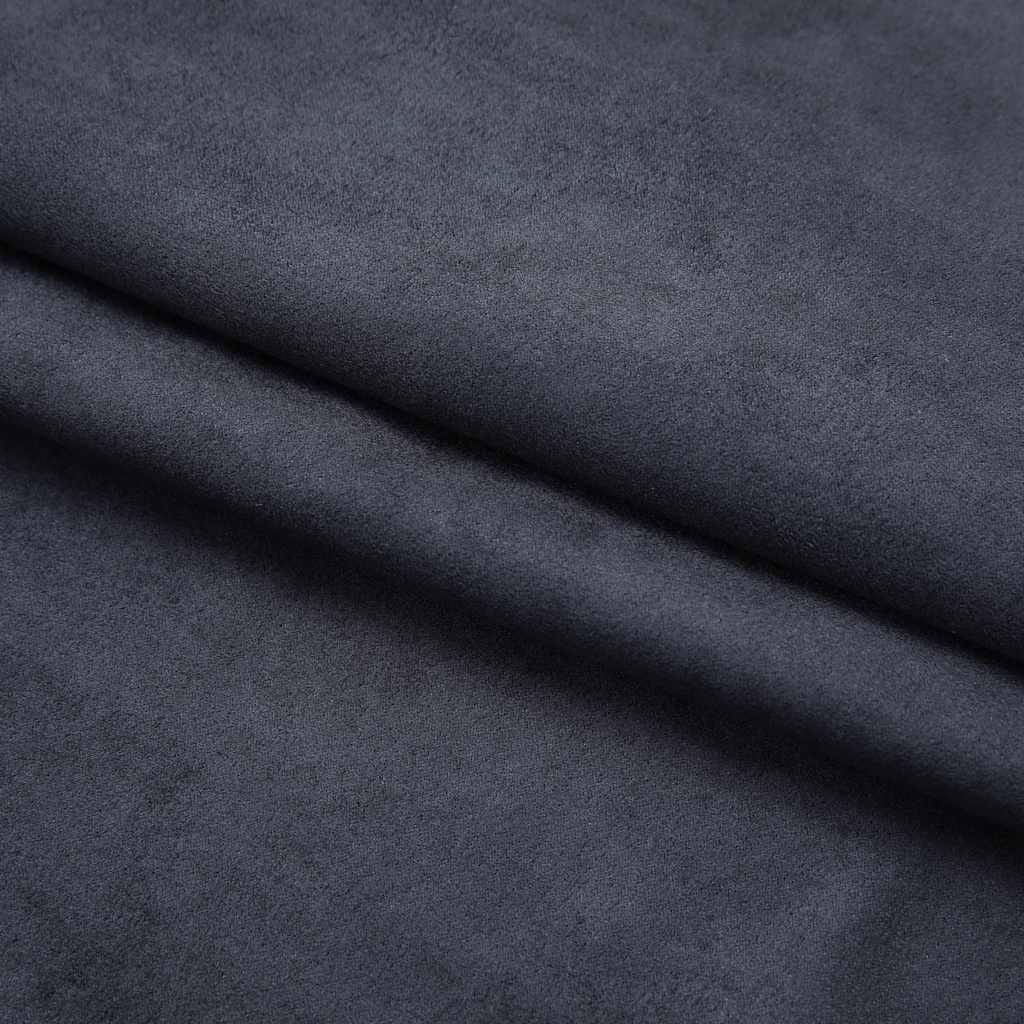 vidaXL Verdunkelungsvorhänge mit Haken 2 Stk. Anthrazit 140x175 cm