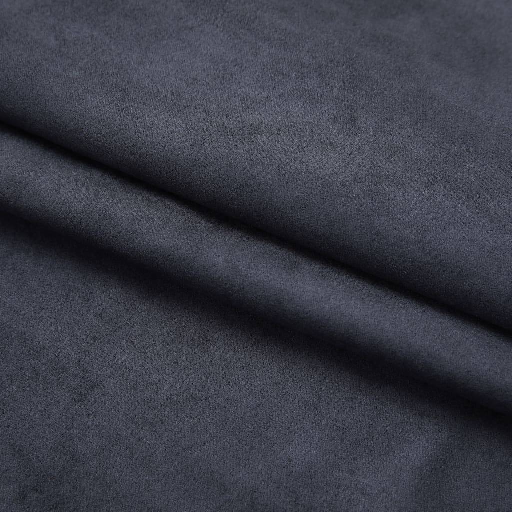 vidaXL Verdunkelungsvorhänge mit Haken 2 Stk. Anthrazit 140x245 cm