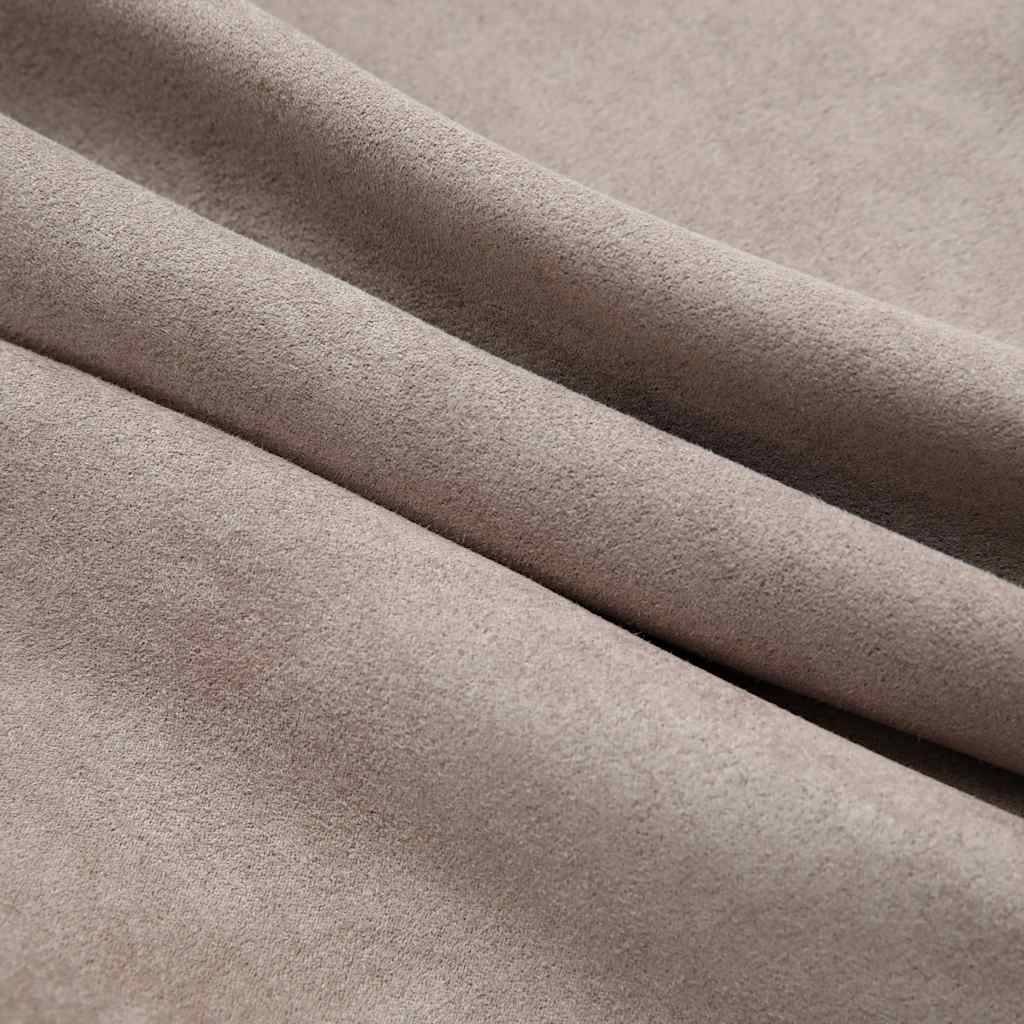 vidaXL Verdunkelungsvorhänge mit Metallösen 2 Stk. Taupe 140x175 cm