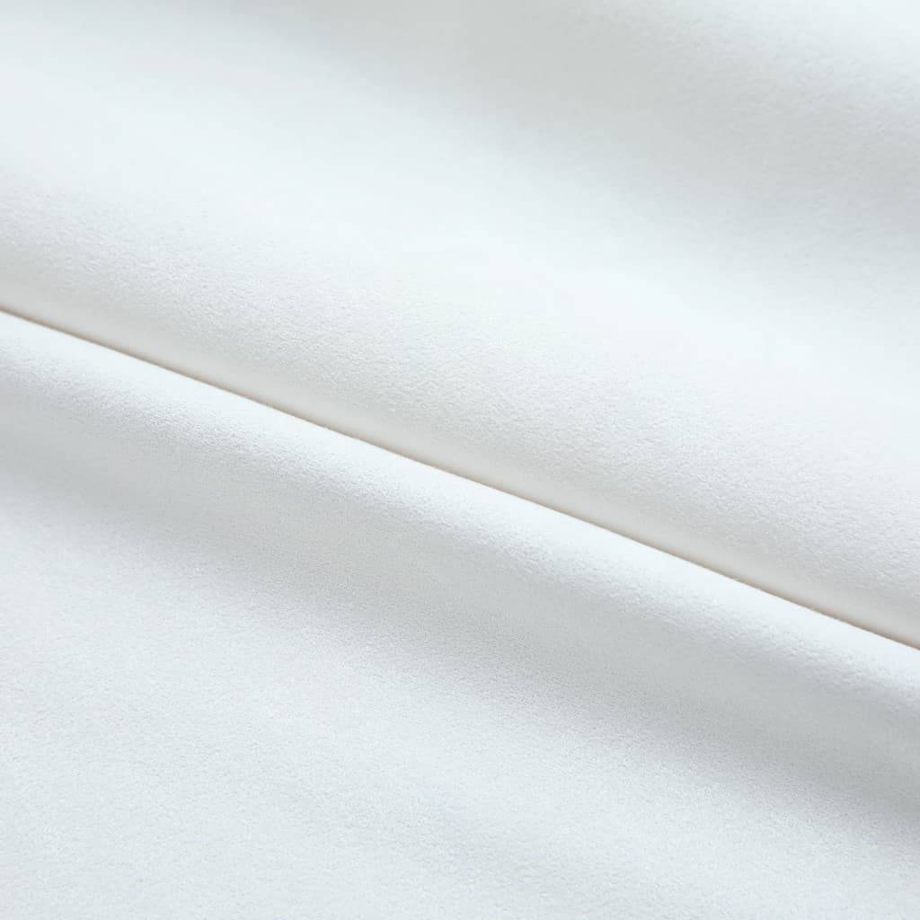 vidaXL Verdunkelungsvorhänge mit Haken 2 Stk. Grauweiß 140x245 cm