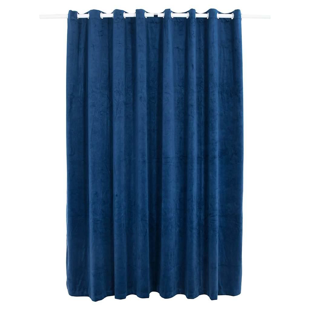 vidaXL Verdunkelungsvorhang mit Metallösen Smat Dunkelblau 290x245 cm