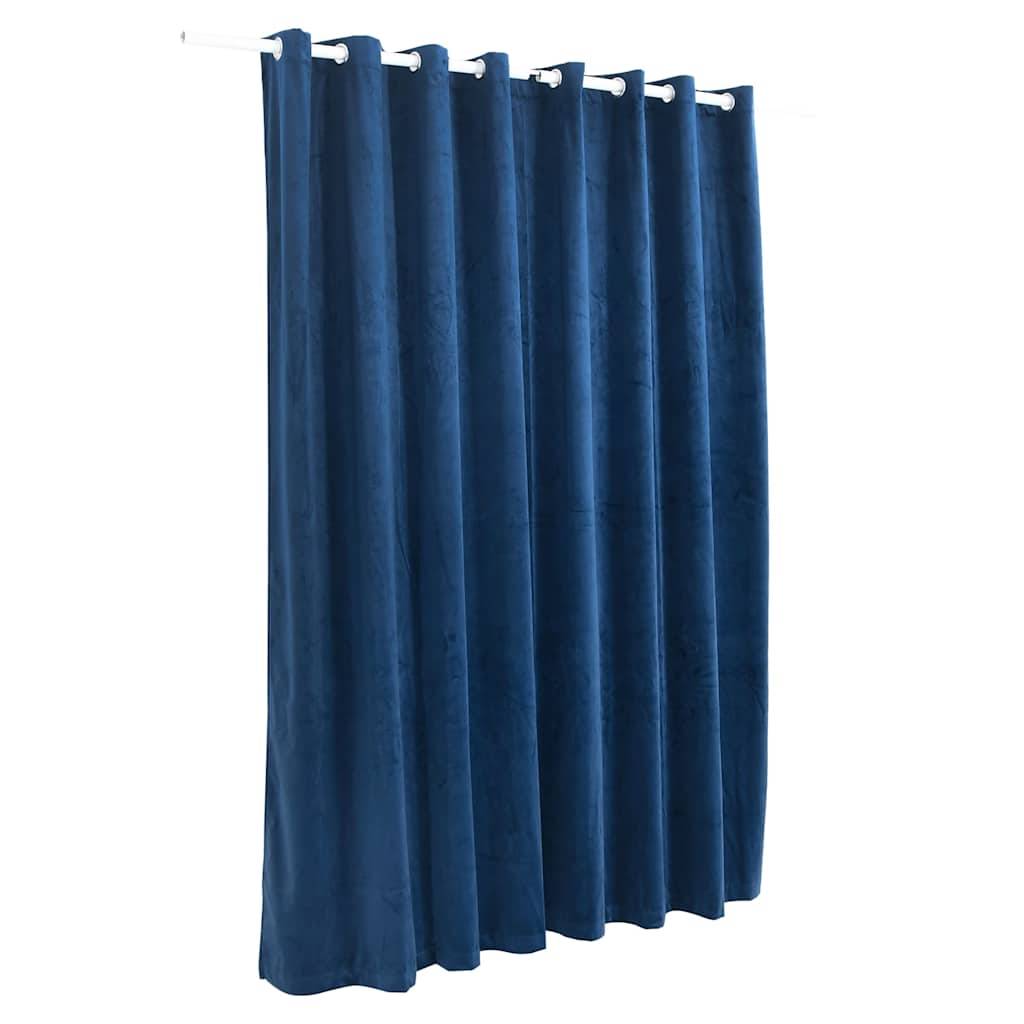 vidaXL Verdunkelungsvorhang mit Metallösen Smat Dunkelblau 290x245 cm