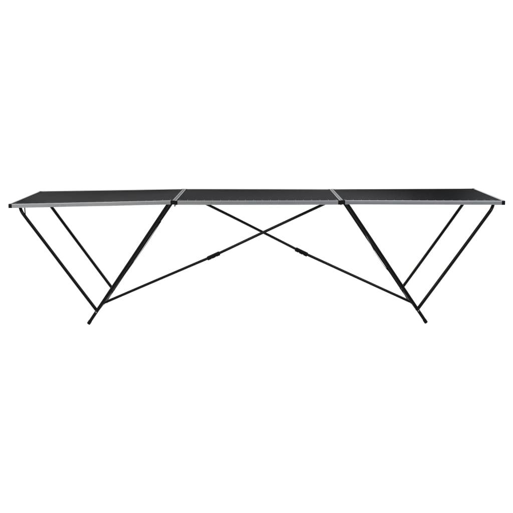 vidaXL Tapeziertisch Klappbar MDF und Aluminium 300×60×78 cm