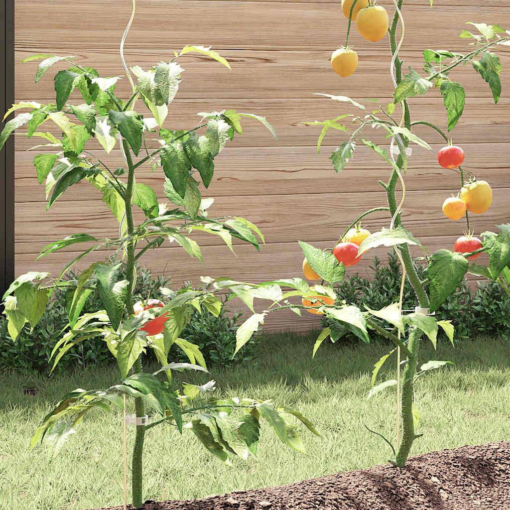vidaXL Tomaten-Spiralstäbe 5 Stk. 110 cm Verzinkter Stahl
