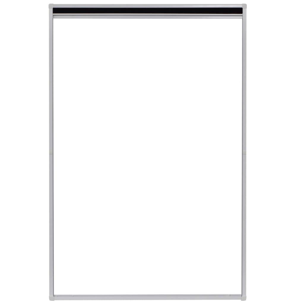 vidaXL Insektenschutz-Plissee für Fenster Aluminium 80 x 120 cm