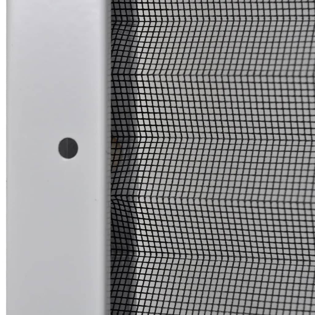 vidaXL Insektenschutz-Plissee für Fenster Aluminium 120x120 cm