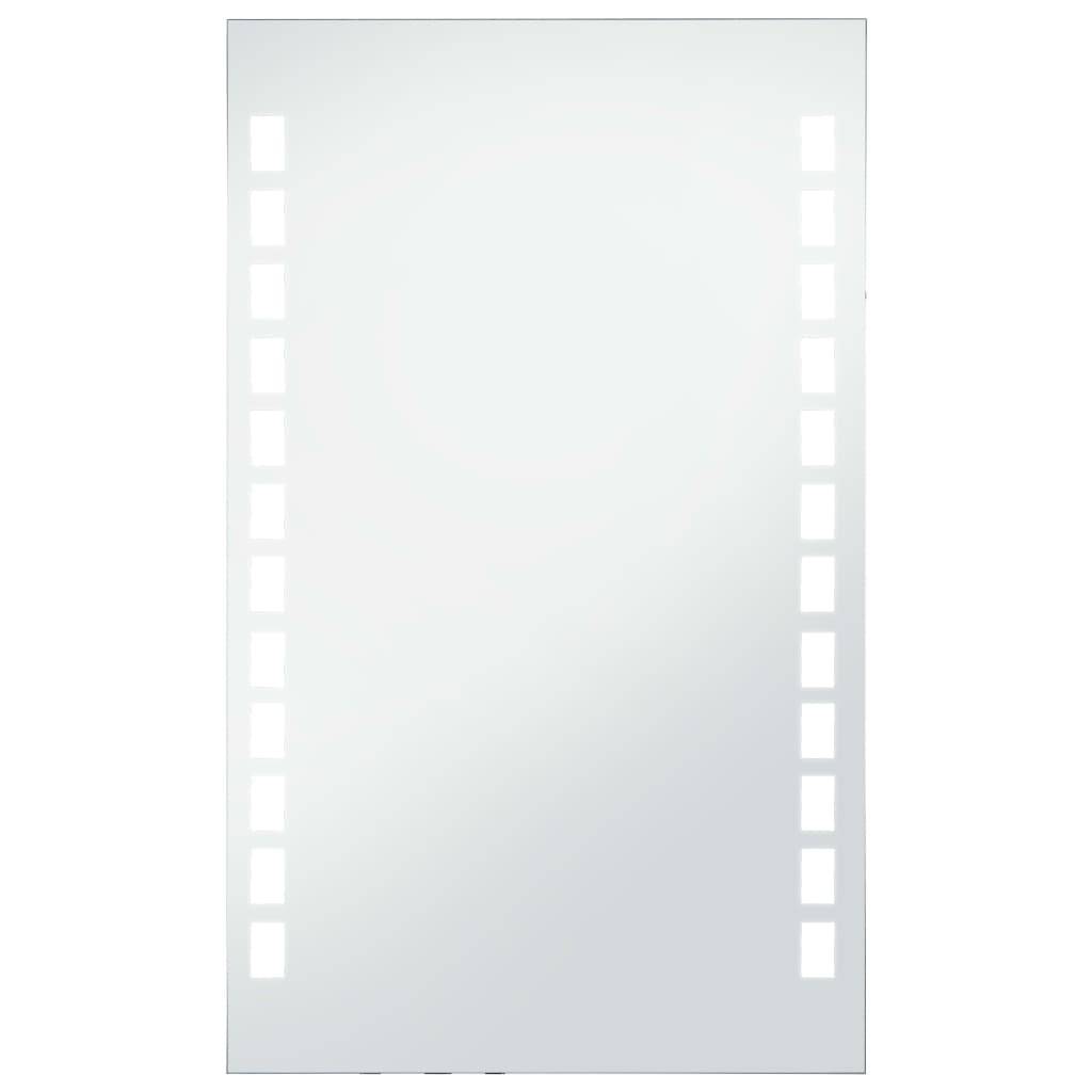 vidaXL Badezimmer-Wandspiegel mit LEDs 60x100 cm