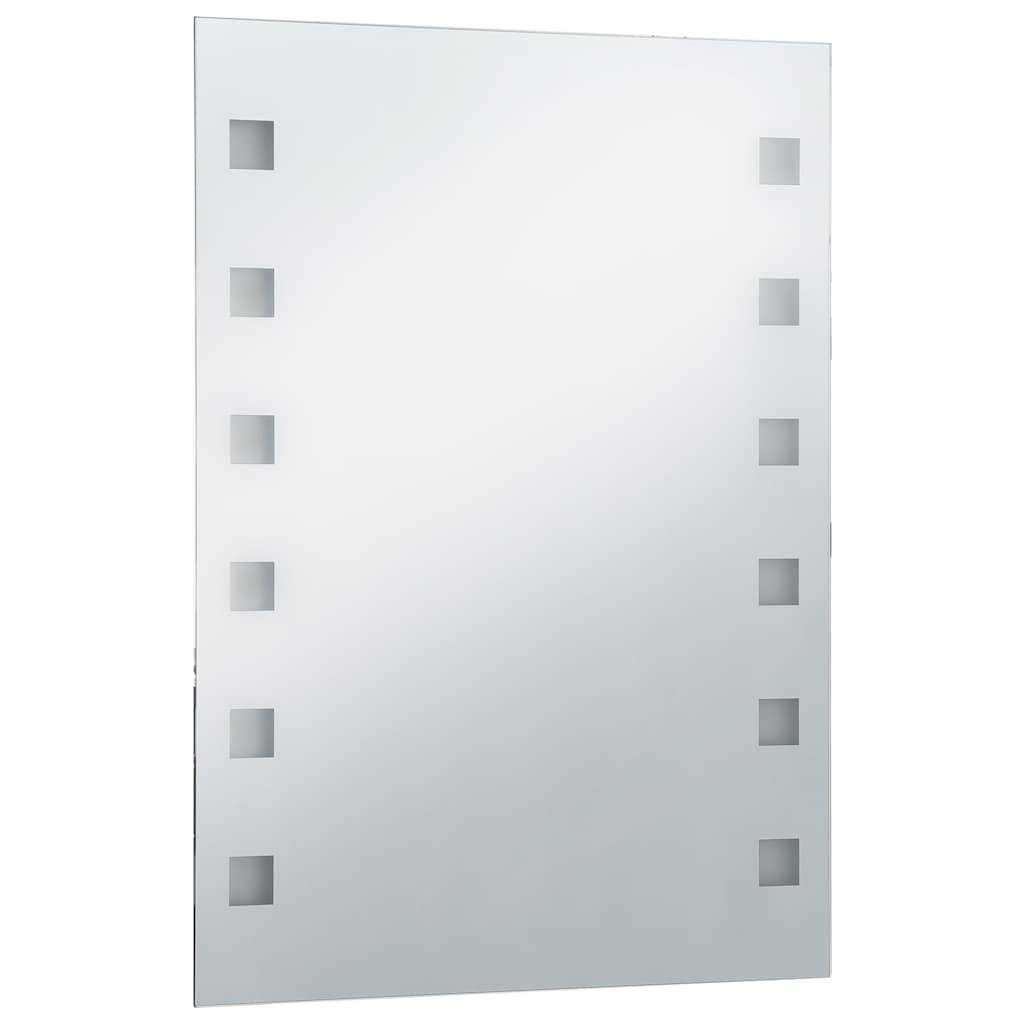 vidaXL Badezimmer-Wandspiegel mit LEDs 60x80 cm