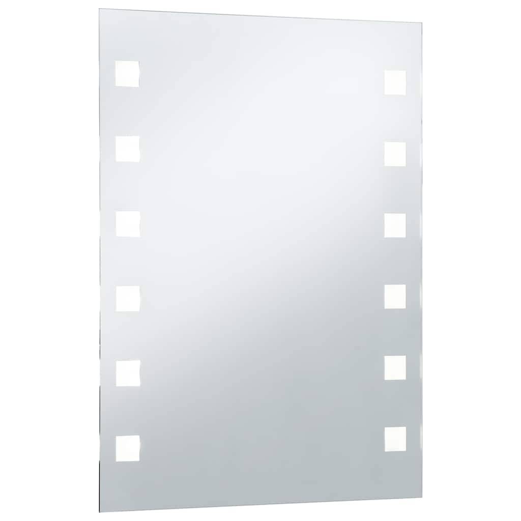 vidaXL Badezimmer-Wandspiegel mit LEDs 60x80 cm