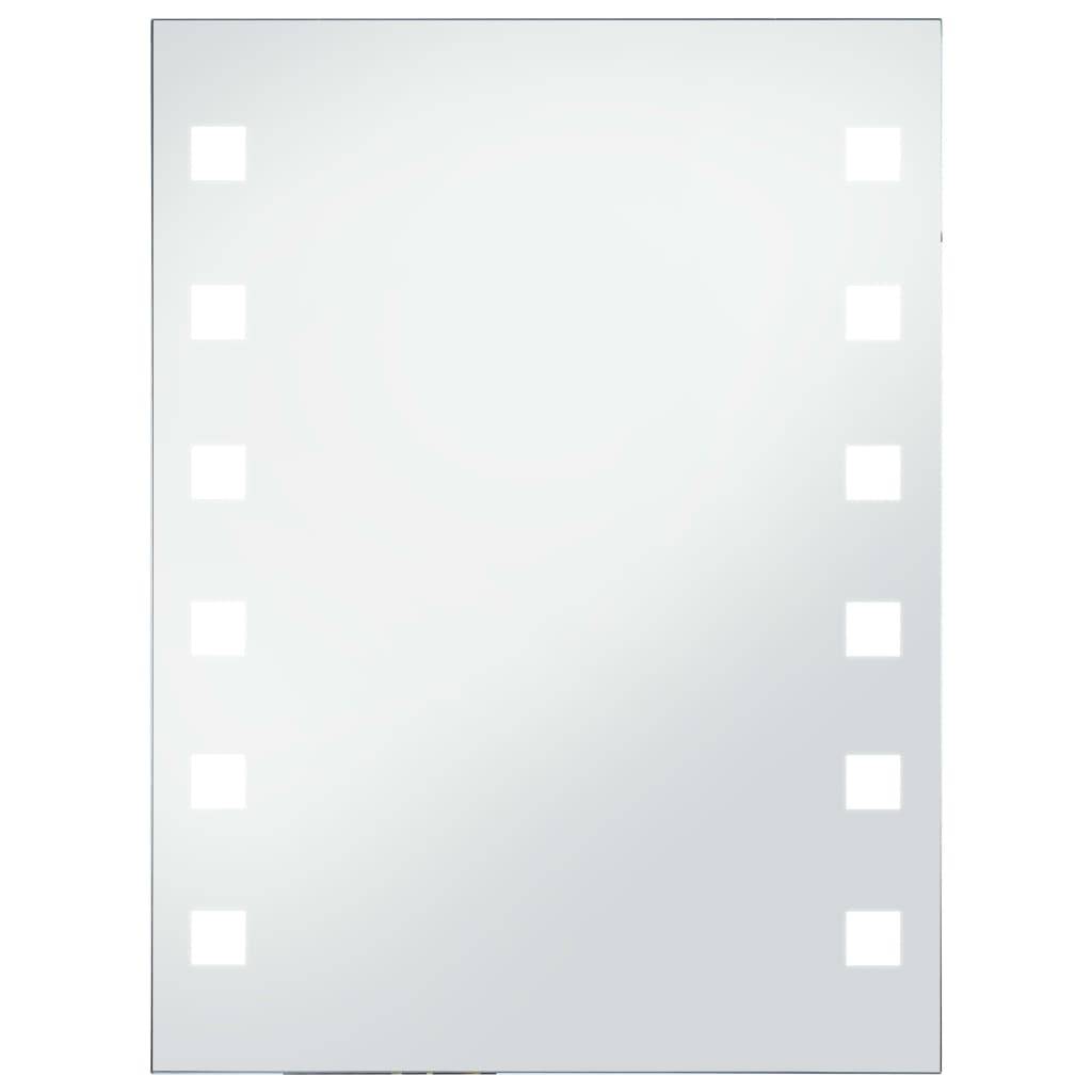 vidaXL Badezimmer-Wandspiegel mit LEDs 60x80 cm
