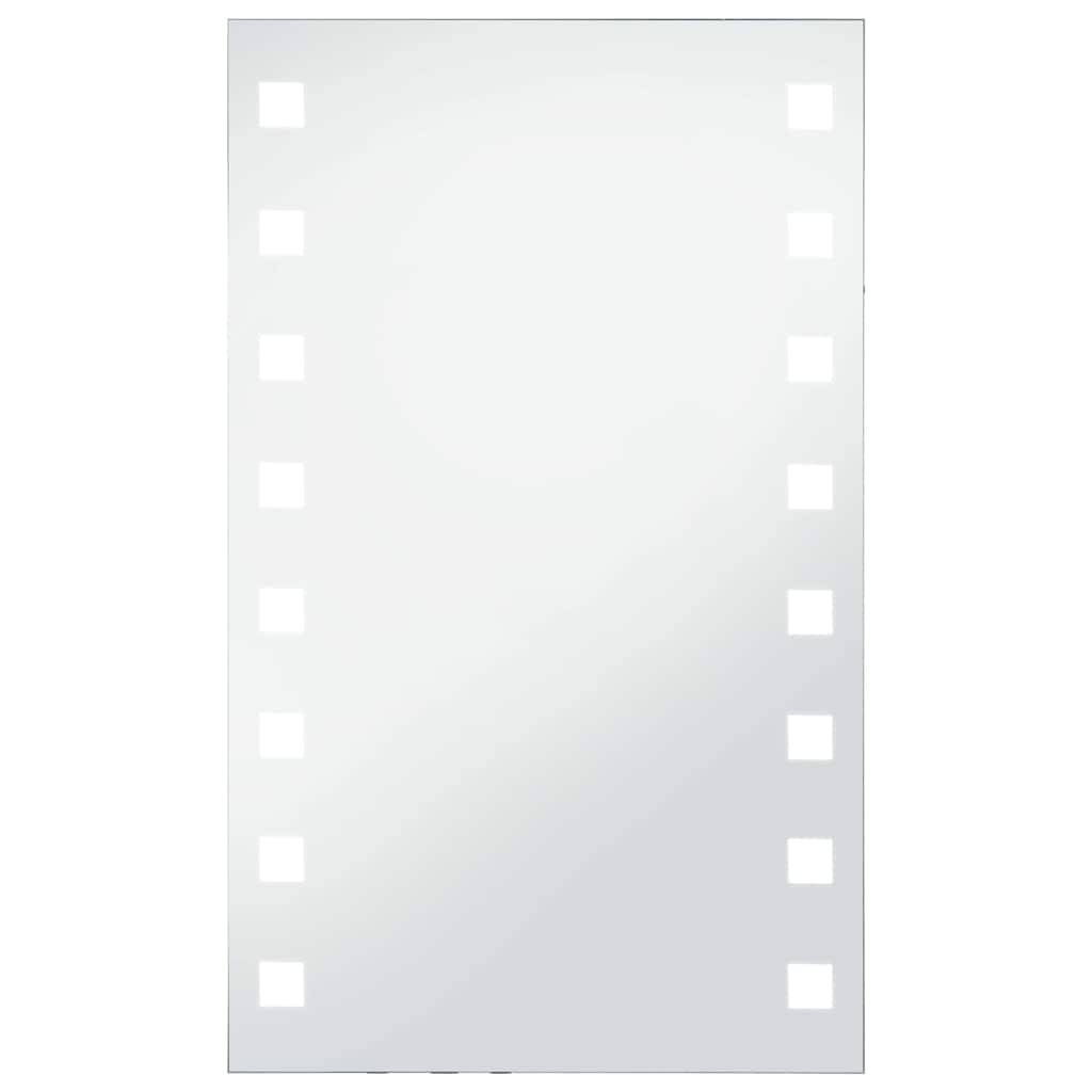 vidaXL Badezimmer-Wandspiegel mit LEDs 60x100 cm