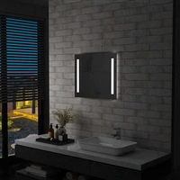 vidaXL Badezimmer-Wandspiegel mit LEDs 60x50 cm vidaXL Badezimmer-Wandspiegel mit LEDs 60x50 cm