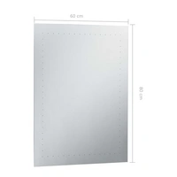 vidaXL Badezimmer-Wandspiegel mit LEDs 60x80 cm vidaXL Badezimmer-Wandspiegel mit LEDs 60x80 cm