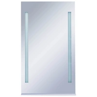 vidaXL Badezimmer-Wandspiegel mit LED und Ablage 60x100 cm vidaXL Badezimmer-Wandspiegel mit LED und Ablage 60x100 cm