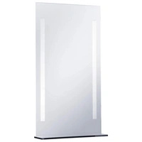 vidaXL Badezimmer-Wandspiegel mit LED und Ablage 60x100 cm vidaXL Badezimmer-Wandspiegel mit LED und Ablage 60x100 cm