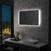 vidaXL Badezimmer-Wandspiegel mit LEDs 100x60 cm vidaXL Badezimmer-Wandspiegel mit LEDs 100x60 cm