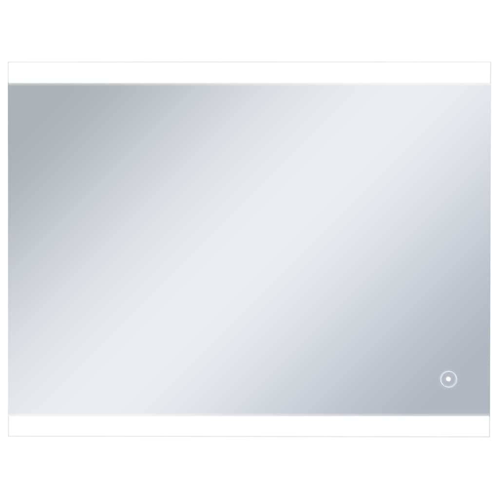vidaXL LED-Badspiegel mit Berührungssensor 80x60 cm