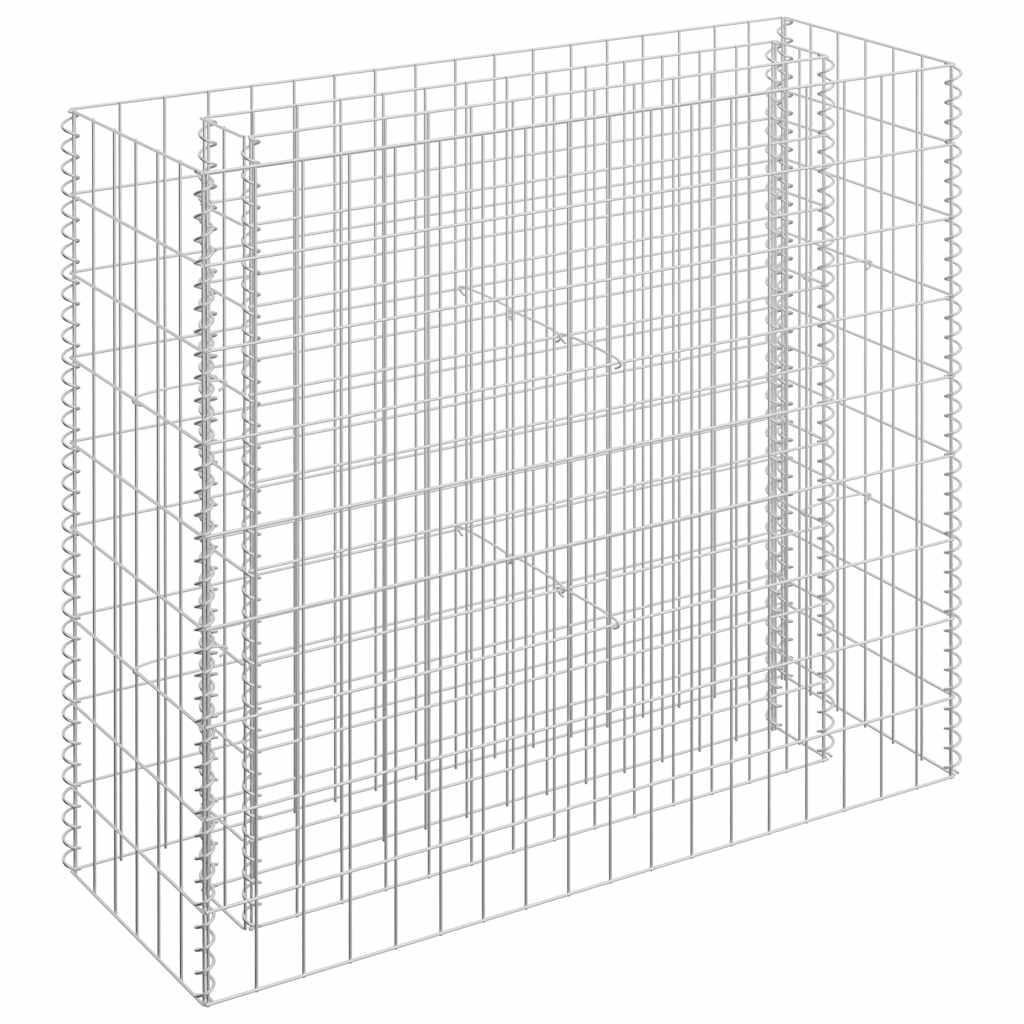 vidaXL Gabionen-Hochbeet Verzinkter Stahl 90×30×90 cm
