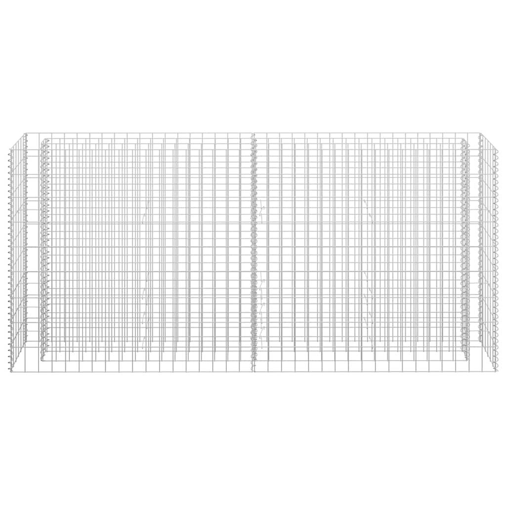 vidaXL Gabionen-Hochbeet Verzinkter Stahl 180×30×90 cm
