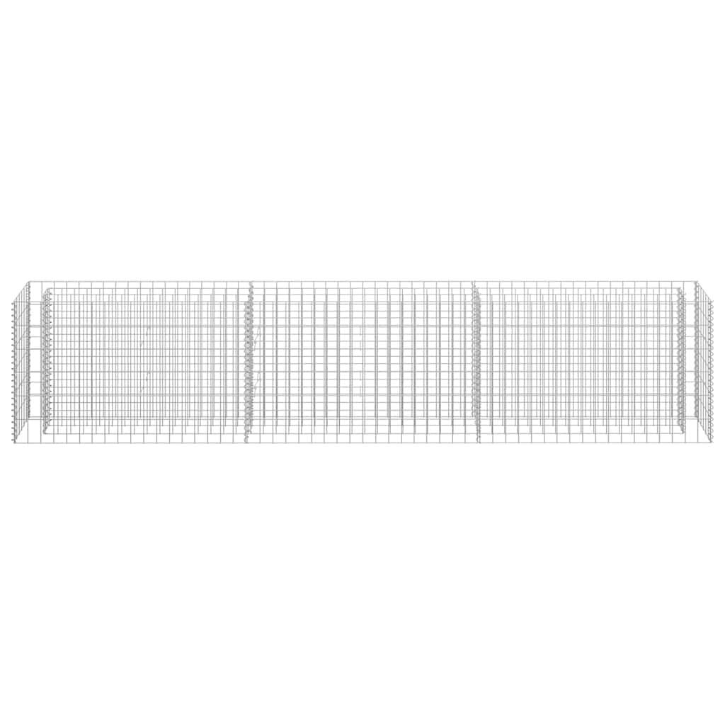 vidaXL Gabionen-Hochbeet Verzinkter Stahl 270×30×60 cm