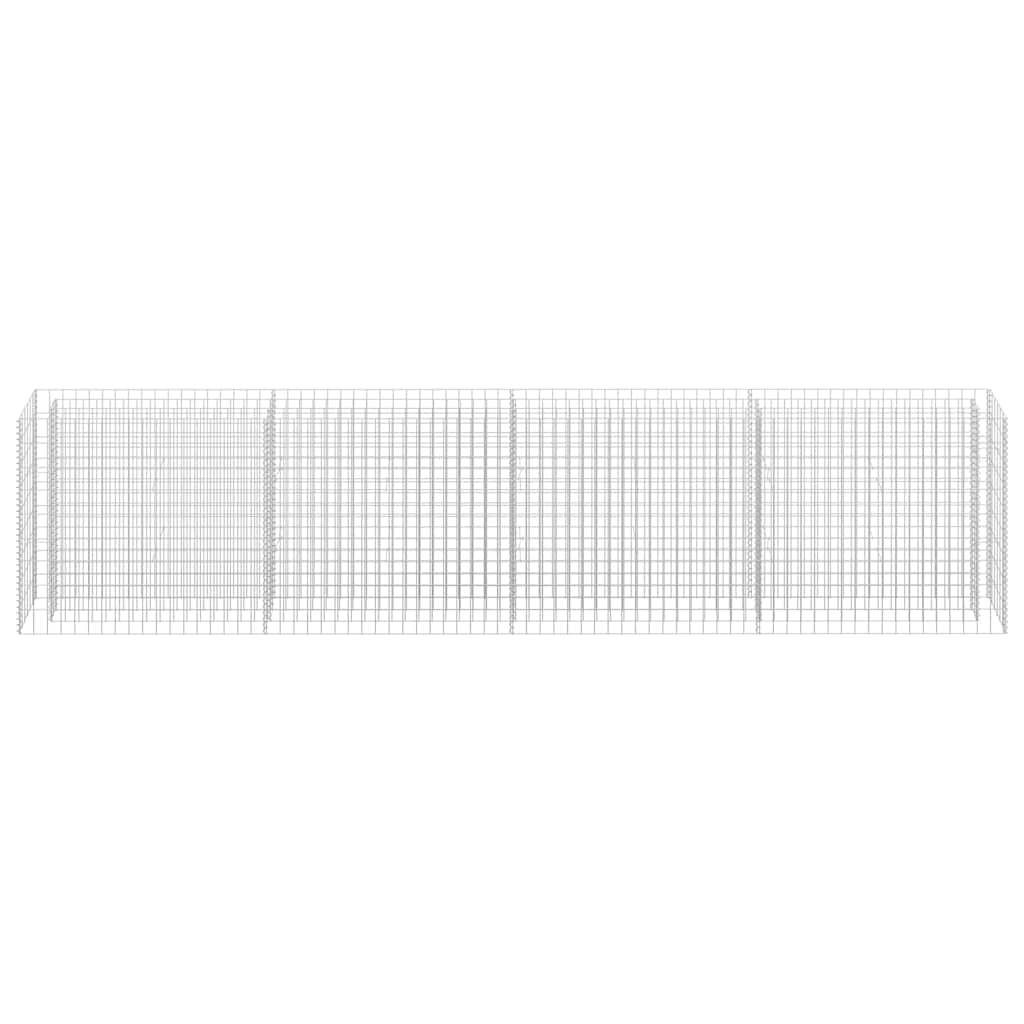 vidaXL Gabionen-Hochbeet Verzinkter Stahl 360×30×90 cm