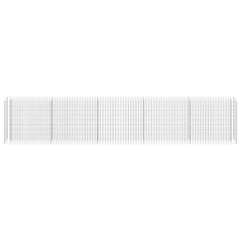 vidaXL Gabionen-Hochbeet Verzinkter Stahl 450×30×90 cm