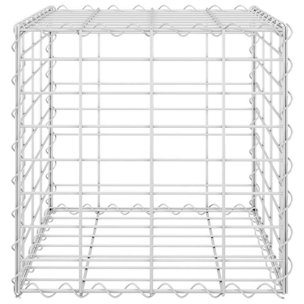 vidaXL Würfel-Gabionen-Hochbeet Stahldraht 40x40x40 cm