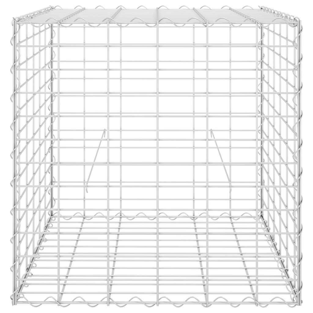 vidaXL Würfel-Gabionen-Hochbeet Stahldraht 60x60x60 cm