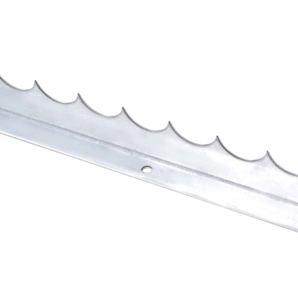 vidaXL Zackenleiste Übersteigschutz 4 Stk. 1 m Verzinkter Stahl