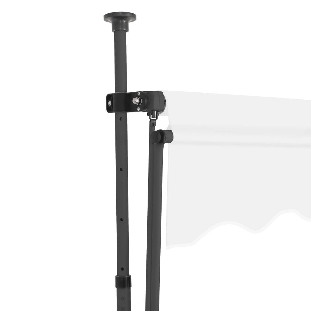 vidaXL Einziehbare Markise Handbetrieben mit LED 400 cm Creme