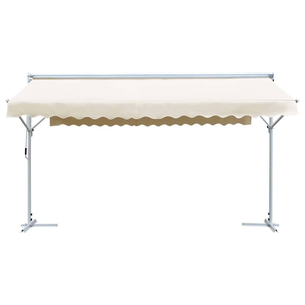 vidaXL Freistehende Markise 500x300 cm Creme